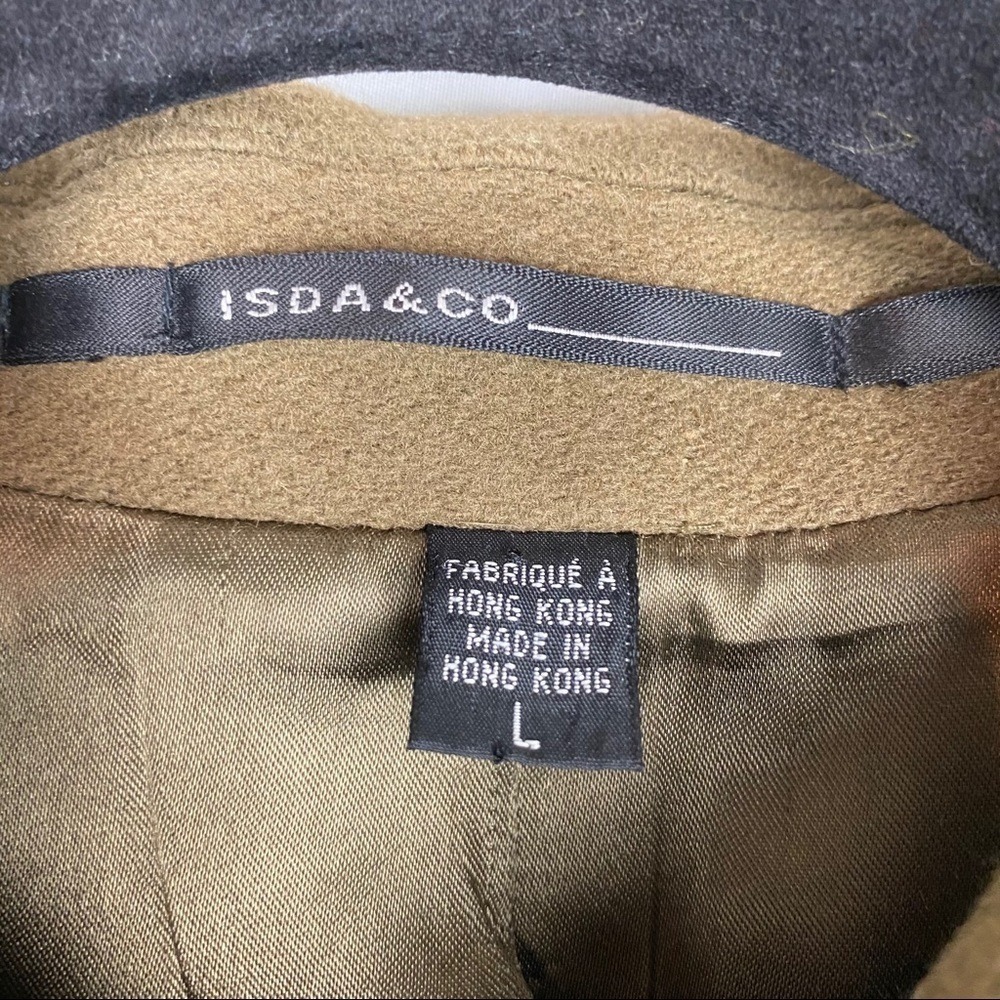 Isda & Co Wool Collared Button‎ Up Military Jacket - Picture 10 of 11